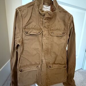 Scotch & Soda Khaki Field Jacket with Front Flap Pockets